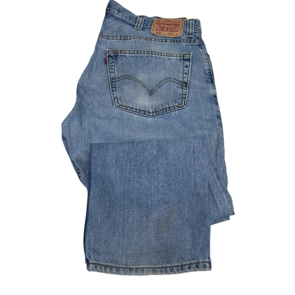Levi's 505 Blue Straight Regular Fit Jeans Size W38 L30‎ Cowboy Country vintage